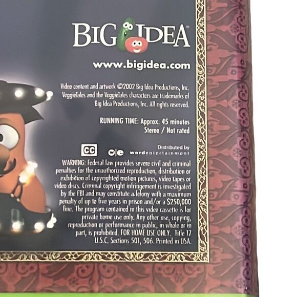 VeggieTales VHS Video Tape The Star of Christmas 2002 Clamshell Religious - Picture 4 of 11